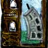 Tilting Tower, 2005, mixed media, 21x27cm